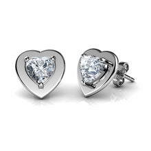 Load image into Gallery viewer, Heart earrings set