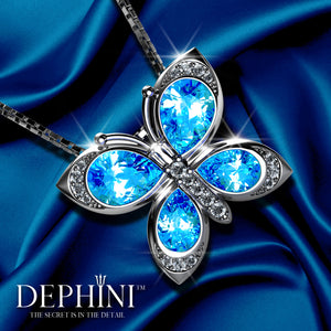 Blue butterfly pendant