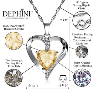 double heart necklace